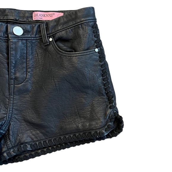 Blank NYC Faux Leather Braided Shorts - Picture 2 of 7